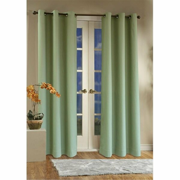 Escenografia Thermalogic Insulated Solid Color Grommet Top Curtain Panel Pairs - Sage - 160 x 84 in. ES2838603